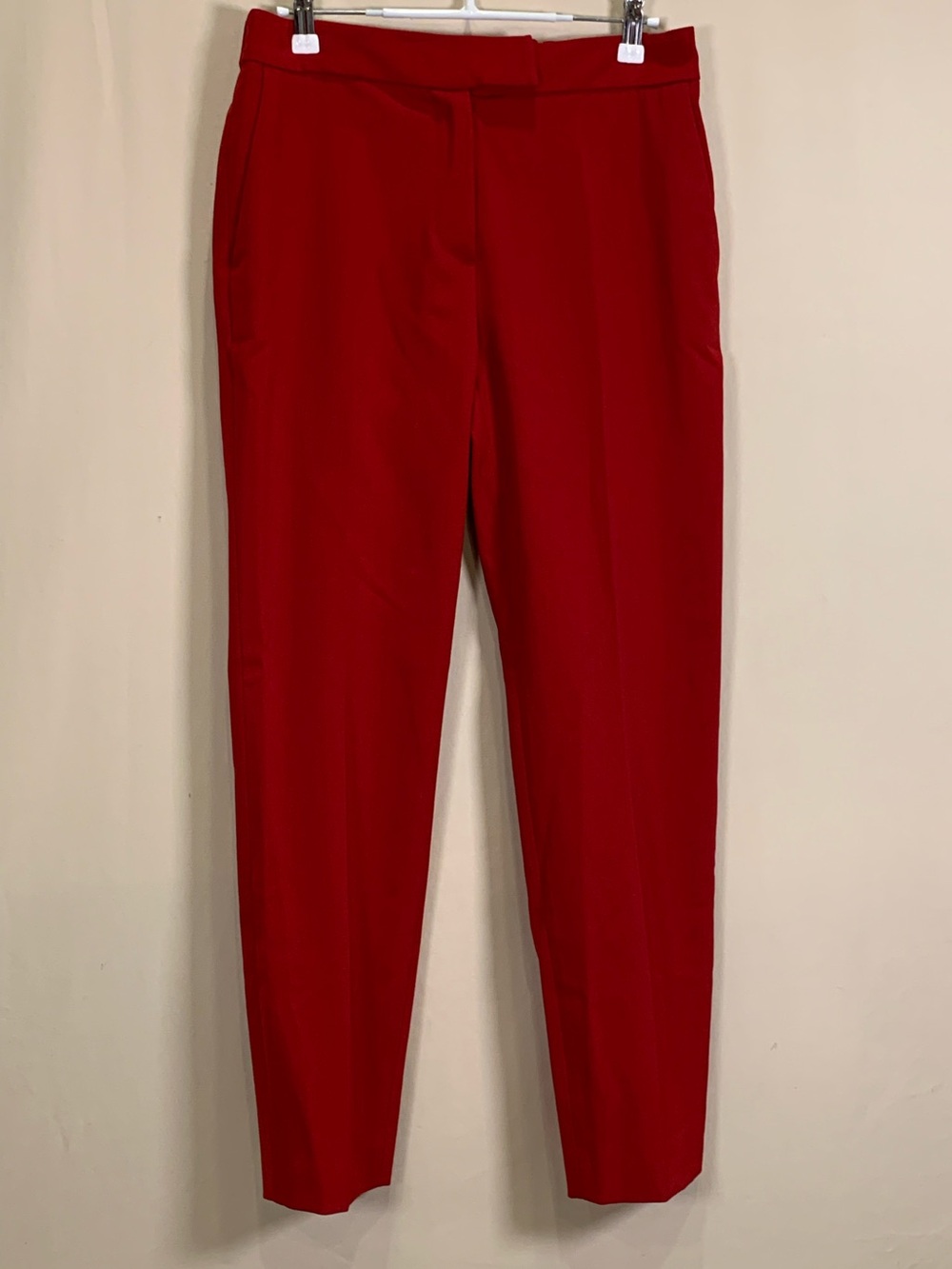 Clips Milano Red Wool Blend Trousers NWT Size 42 (US 8)